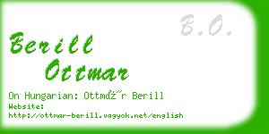 berill ottmar business card
